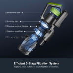 NEC285GR – Cordless Stick Vacuum with LED, Swivel & Long Runtime - Image 5